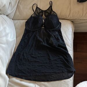 Auden Black Lace Chemise S